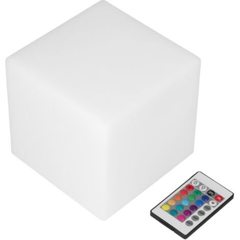 [JAMAIS UTILISÉ]Cube lumineux LED 16 couleurs, 4 modes, lampe d'ambiance, veilleuse avec télécommande, pour chambre à coucher, Bar, KTV (1/4)