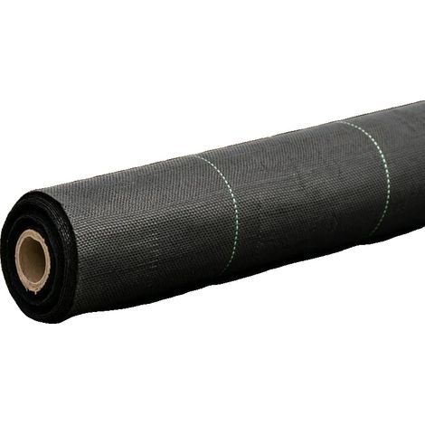 Tessuto non tessuto per il controllo delle erbacce, in polipropilene, 0,5 metri x 100 metri, adatto per aiuole, efficace contro le erbacce, resistente alla degradazione UV. (1/5)