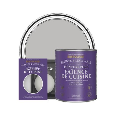 Peinture pour Faïence de Cuisine, Finition Satinée - Silex (1/3)