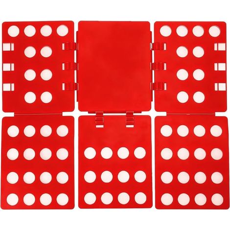1 Planche De Pliage Vêtement, Design Compact 28x22cm, Matériau Robuste, Pour T-shirt Chemise Pantalon, Usage Domestique Et Voyage (1/5)