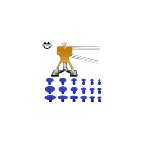 Kit per la riparazione di ammaccature senza verniciatura, strumento per la riparazione di ammaccature della carrozzeria con 18 ventose - Crezuo