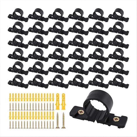 Packung mit 50 Aufhängehalterungen für 1/2 Zoll PEX-, Kupfer- und CPVC-Rohre, inklusive Schrauben. (1/5)