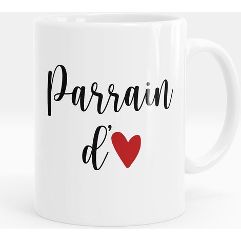 Mug - Tasse personnalisée - Parrain d'amour - Mug Bleu foncé (1/5)