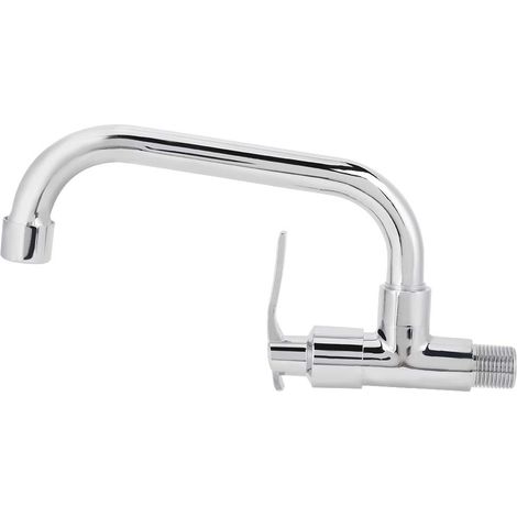 Ej.Life Einzelner Kaltwasserhahn, G1 / 2in Wand-Universal-Dauerhahn für den Haushalt(LQ-3093 20cm) (1/5)