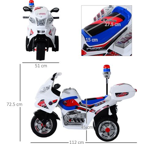 Trottinette électrique pour enfants de 3 à 5 ans, avec fonction musicale, jouet électrique à 3 roues, vitesse de 3 km/h, avec lumières, dimensions : 112 x 51 x 72,5 cm (1/5)