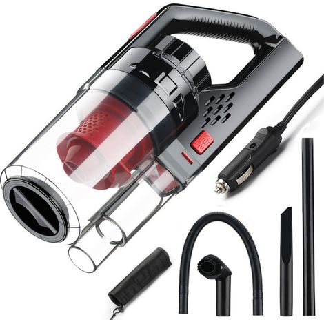 Aspirateur de voiture 150W 6000PA Wet/Dry Portable Handheld Vacuum Cleaner for Car Strong Power Suction Rouge