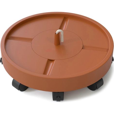 Plateau en plastique pour pots de fleurs, support robuste avec absorption automatique d'eau (1/5)