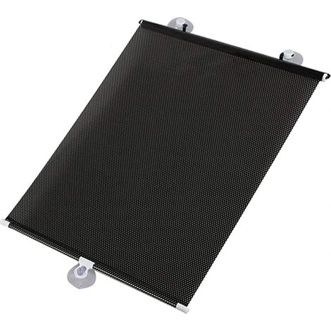 BEBUSINGOTO Persianas enrollables con ventosa, sin necesidad de taladrar, retráctiles y opacas para ventanas, persianas temporales, portátiles y con aislamiento térmico, color negro, 40 x 60 cm (15,7 (1/5)