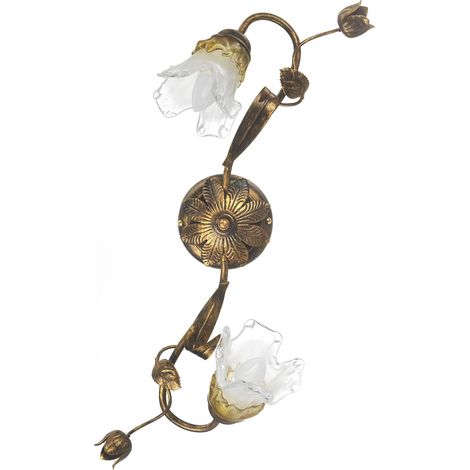 Lustre 2 lumières Bronze (1/5)