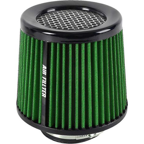 Filtre à air pour voiture, filtre à air à haut débit, filtre champignon vert --- (1/5)