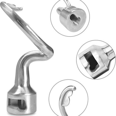 Crochet pétrisseur - RNEMITERY - K45DH - Acier inoxydable - Durable - Facile à nettoyer (1/4)