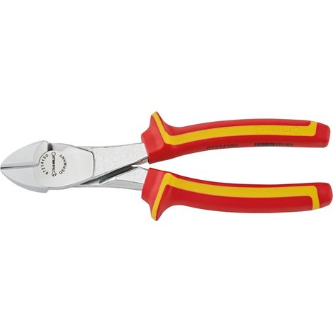 Stahlwille VDE-Kraft-Seitenschneider L.160mm Kopf verchromt Griffe 2-Komponenten-Griffe (1/3)