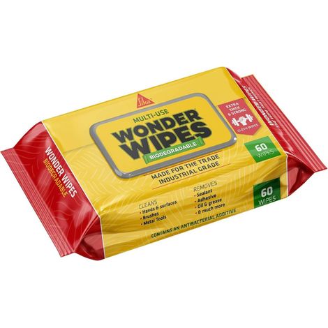 Everbuild Sika 780111 Wonder Wipes Biodegradable 60 EVBWIPEBIO (1/5)