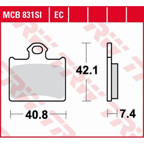 Pastillas de freno TRW ZF KH602 sinterizadas para off-road KTM E-SM Freeride eléctrica 14-, SX 85 11-, 250 Freeride 14-, 350 Freeride 12-17, Husqvarna CR 65 12-, TC 85 14-, traseras