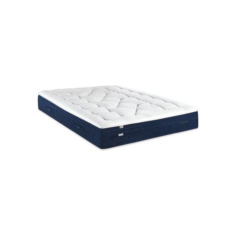 Matelas Epeda GALACTIQUE BLEU 140x190 ressorts ensachés ferme tonique capitonnage fait main