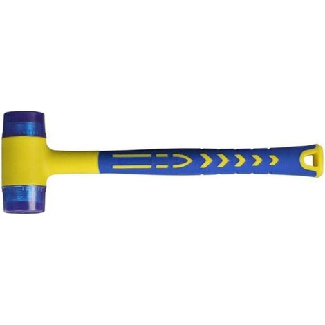 Tigrezy Maillet caoutchouc, Marteau caoutchouc avec Manche en fibre de verre antidérapant, avec double face souple (1/4)