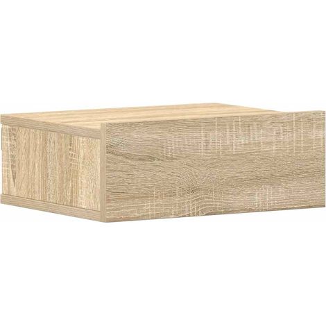 Maison Exclusive - Table de chevet flottante Chêne sonoma Bois d'ingénierie (1/5)