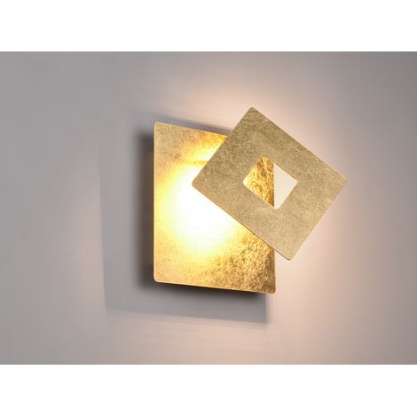 Trio Leuchten LED Wandleuchte Leano 6W, warmweiß goldfarbig Metall Wandleuchten (1/5)