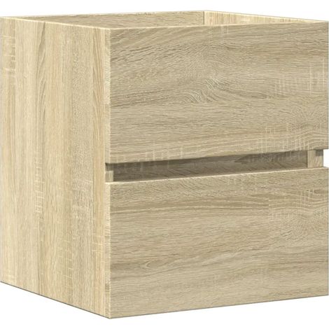 Armario para lavabo de pared ahorrador de espacio 41 x 38,5 x 45 cm fácil almacenamiento de madera contrachapada roble sonoma 020050813 (1/5)