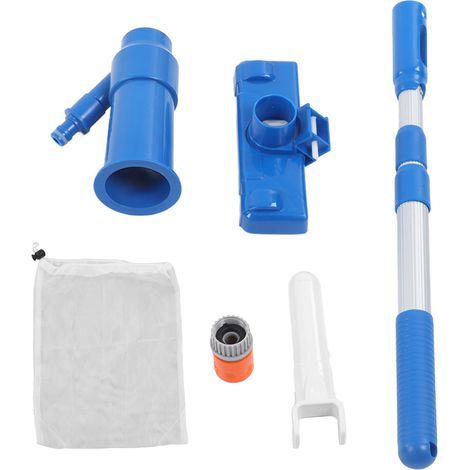 Aspirateur de piscine Portable, Jet Simple, facile à assembler, nettoyeur de Spa avec tige télescopique pour piscines, prise US (1/5)