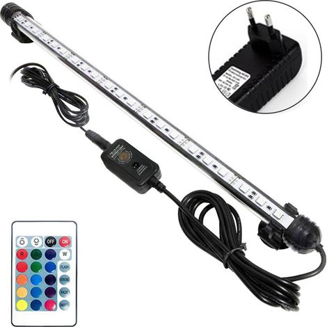 GroupM RGB Fernbedienung Europäisches Netzteil 39cm5050 Hochleistungs-Aquarien-Füllleuchte Farbige Fernbedienung (1/4)