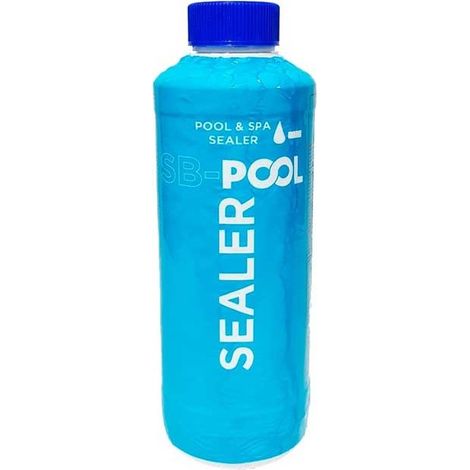 Sellador de Fugas para Piscinas, Spas y Tuberías Solución para Escapes de Agua Botella 1 Litro con Tapón de Seguridad
