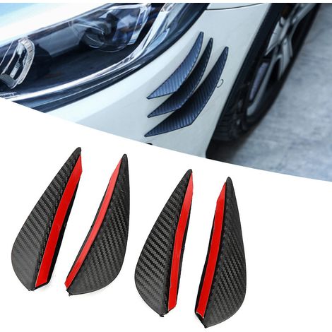 Universeller Frontstoßstangenspoiler aus Kohlefaser, Autotuning-Zubehör, Styling-Kit, schwarz, langlebig (1/5)
