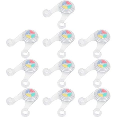 Confezione da 10 luci LED sospese per campeggio, luci di segnalazione in silicone per tende da campeggio (vari colori) (1/5)