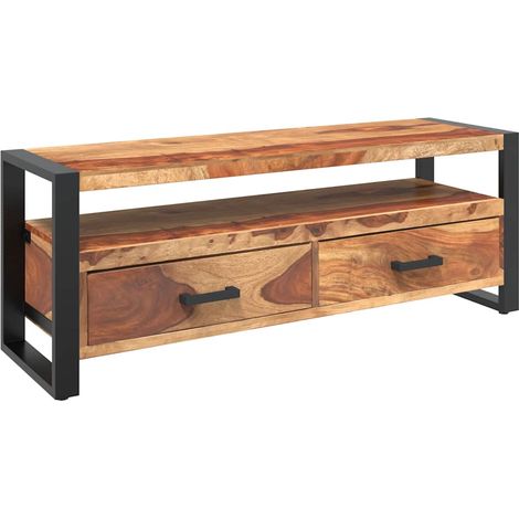 Maison Exclusive - TV-Schrank 120x35x45 cm Massivholz Akazie
