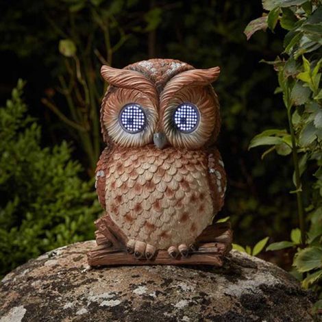 Hibou solaire aux yeux interactifs (1/2)