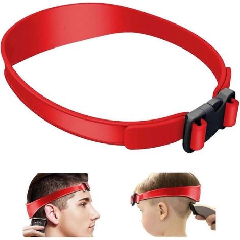 Gabarit de coupe de cheveux en silicone, outil pour se couper les cheveux soi-même, bande de coupe de cheveux, aide à la coupe, gabarit simple pour le rasage de la nuque à la maison (1/5)