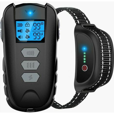 pour chien Grey-1650 pieds avec télécommande, étanche IPX7, avec bip, vibration, choc, niveaux de choc et vibration réglables de