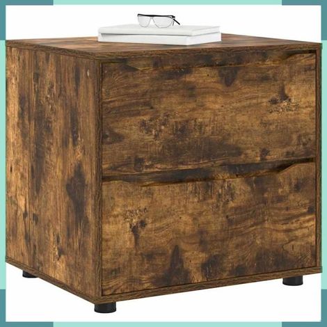 888832 Armoire de rangement Chêne fumé 60 x 48 x 57 cm (1/5)