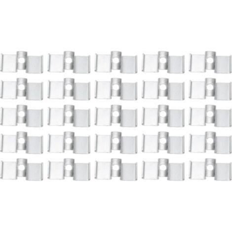 ANDIAMOs Matériels et Accessoires Ménagers Clamp/Holder de Selle en Acier galvanisé pour le Drainage des Sols Industriels Mezzanines Passerelles Marches d'escalier 25Pcs Pinces à Grille. (1/4)