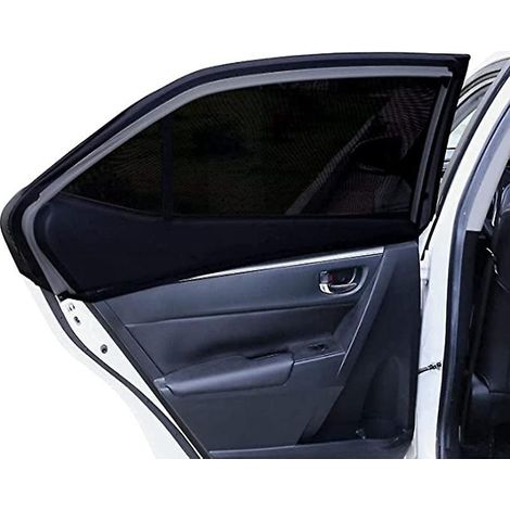 pare-soleil Voiture Bb,(noir) 4 Pices Chaussette Voiture Soleil Par,bloquer Les Rayons Uv,par Protege Soleil Voiture Arrire Enfants Et Animaux