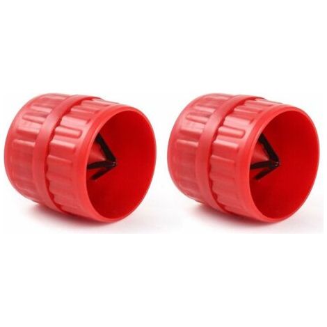 BR-Vie 2Pcs Ébavureur pour tubes, Alésoir intérieur et extérieur, pour Tuyaux en Cuivre Aluminium Laiton PVC, Diamètre 5mm a 38mm