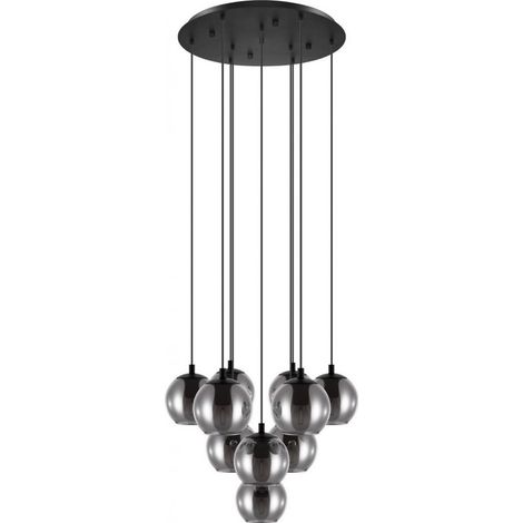 Eglo Ariscani Lámpara Colgante Negra Transparente 65,5 cm