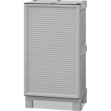 Armario de mediana altura en polipropileno, L 500 x P 390 x H 920 mm