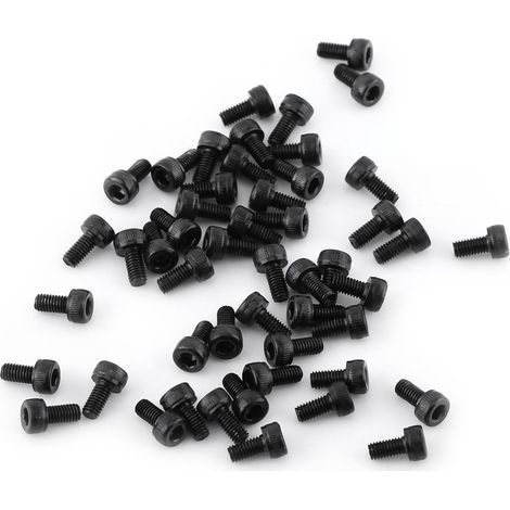 Ensemble de Boulons à Tête Cylindrique à Six Pans Creux M3 Noirs, Attache en Acier Au Carbone Allié de Qualité 12,9, Accessoire D'outil de Réparation, 4-50 Mm(M36mm 50 pcs/pack).