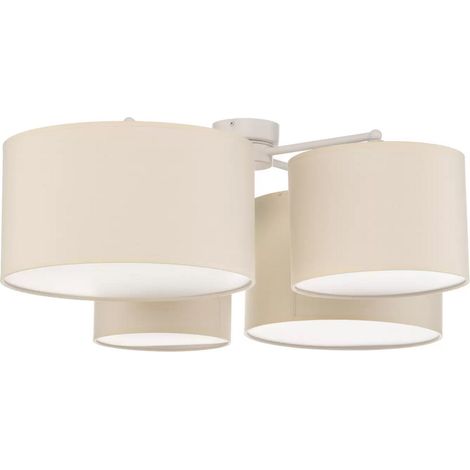 [NEUWERTIG] B-Ware Euluna Lodge Deckenleuchte Beige Deckenlampe Lampe Leuchte Spot Kronleuchter