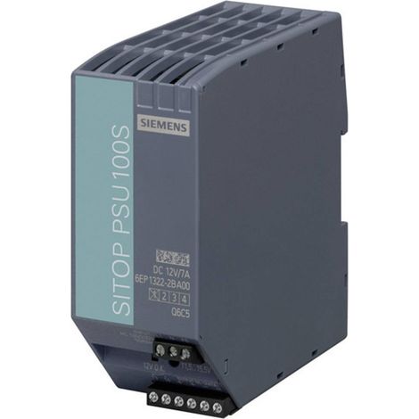 Alimentatore per guida DIN Siemens SITOP PSU100S 12 V/7 A 12 V/DC 7 A 80 W 1 x