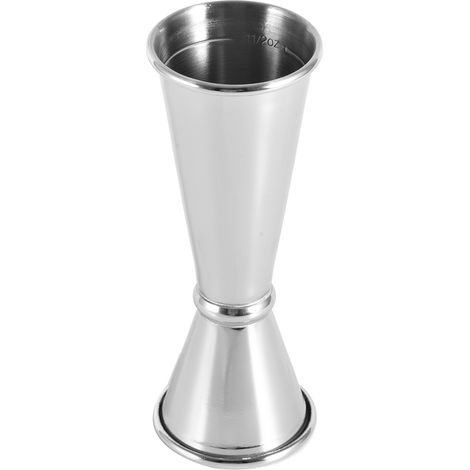 Verre doseur double en acier inoxydable 304 pour cocktails, bar à vin, outil de mesure barman accessoire argenté (1/5)