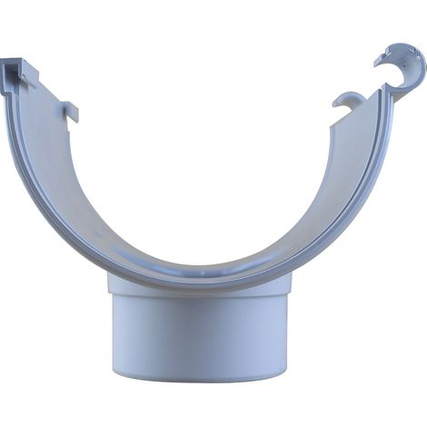 Naissance centrale avec support Bi System - PVC 33 demi-ronde - Grise - First Plast