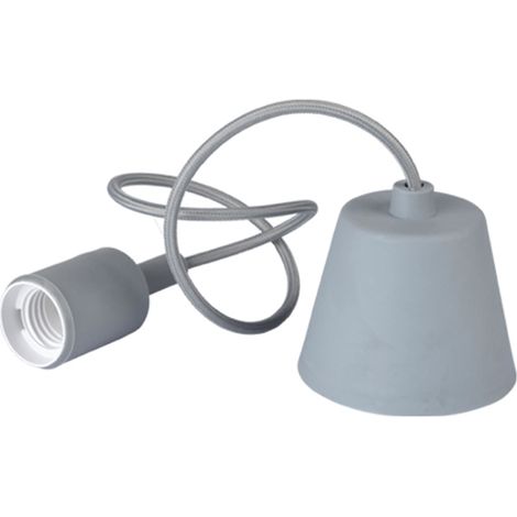 Colgante E27 max.60W serie silicona gris (1/2)