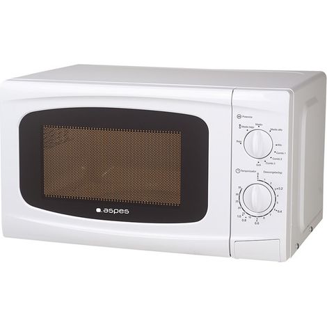 Microondas Moderno 20L 700W 1000W ASPES AMW2700G Blanco
