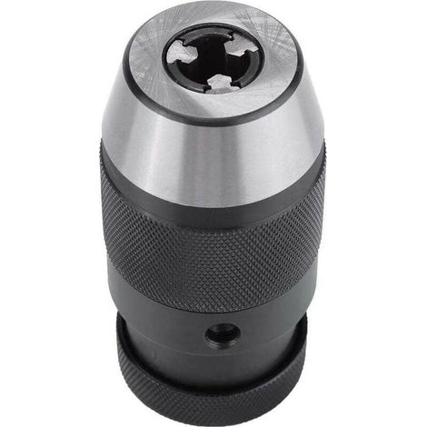 Mandrino per trapano B16 da 0-13 mm – In acciaio autoserrante senza chiave – Coppia elevata per precisione – Compatibile con trapani e torni