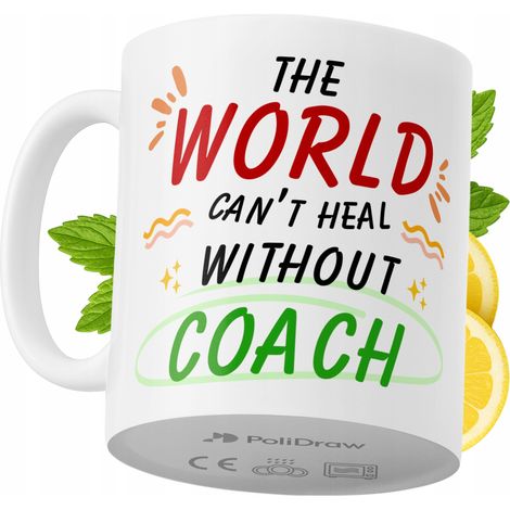 Mug humoristique pour coach, avec un texte amusant et un design graphique original. Idéal pour les anniversaires, les fêtes et les occasions spéciales. Mug premium pour la maison, le bureau et le trav (1/5)