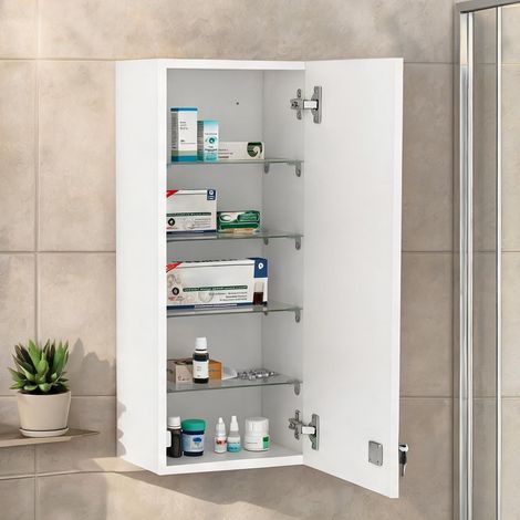 Meuble de salle de bain en melamina de Madeira 30 x 20 x 70 cm (1/5)