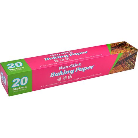 Papier Absorbant Huile 30cm x 20m, Feuilles Anti-Graisse Alimentaires pour Friture, Barbecue, Pâtisserie et Cuisson (1/5)