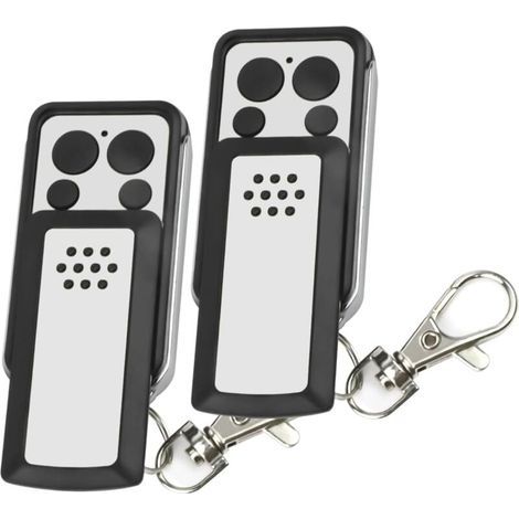Ikodm – Lot de 2 télécommandes de portail 433,92 MHz – Compatible Avidsen et Extel – Alimentation pile 3V CR2 incluse – Contrôle jusqu'à 10 appareils (1/5)